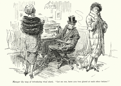 Cartoon by Frank Reynolds (colour litho)