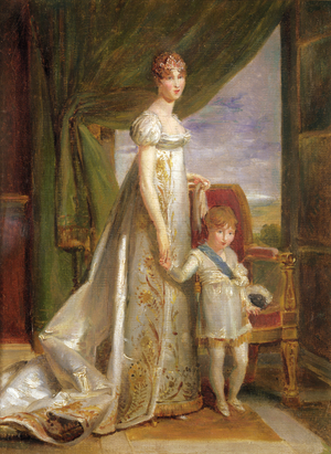 Hortense-Eugénie de Beauharnais (1783 - 1837), Queen of Holland and her son Charles Napoléon Bonaparte (1803 - 1807), 1806 (oil on canvas) 