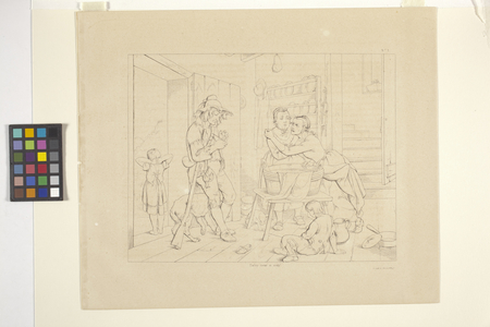 Illustrations Of Rip Van Winkle, Plate 1 (lithograph)