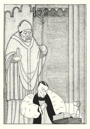 Dr Barnes, Bishop of Birmingham, nebulous in affirmation, dogmatic in denial (litho)