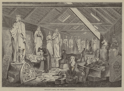 Statuary's Room, New Houses of Parliament (engraving)