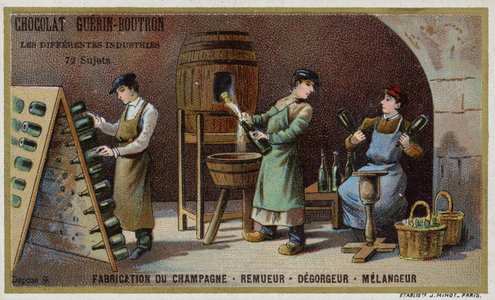 Champagne manufacturing (chromolitho)