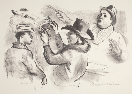 Horse Auction, 1939 (lithograph)