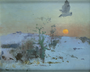 Winter Landscape (oil on board)