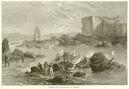 Combat and Deliverance of Medina (engraving)