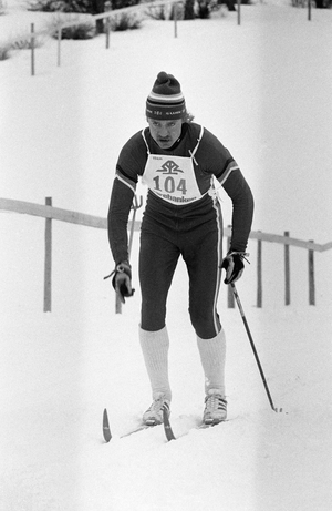 Eidsvoll 19 February 1981. Norwegian cross -country championships, men 15 km. Here …, 1981 (photo)