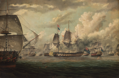 H.M.S. Bellerophon, 1840 (oil on canvas)