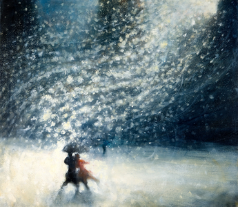 Snowy Night VI, 2009 (oil on canvas)
