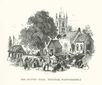 The Country Wake, Welford, Warwickshire (engraving)