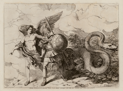 Hannibal's vision before the crossing of the Alps (etching)