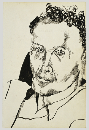 Stephen Spender, 1940 (ink on paper)