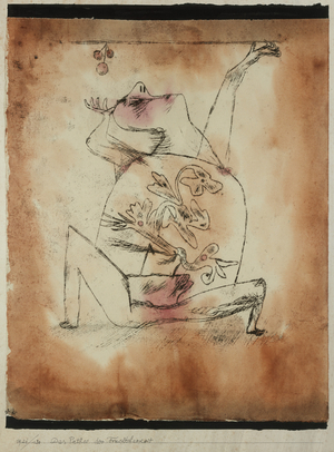 The Pathos of Fertility, 1921 (no 130) (oil transfer drawing and w/c on paper on cardboard)