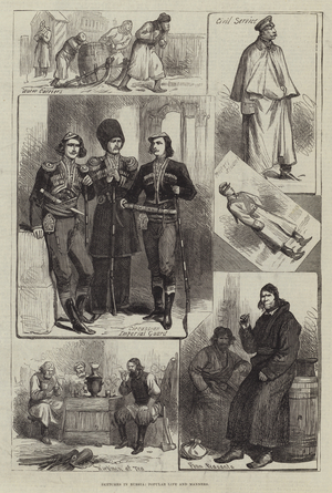 Sketches in Russia, Popular Life and Manners (engraving)