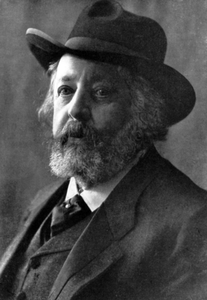 Portrait of Paul Heyse (b/w photo)