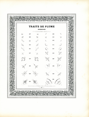 Calligraphic Corner Elements - Traits de Plume Coins (print)