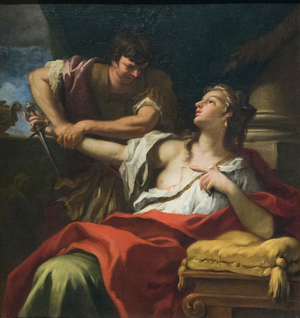 Roman Lucretia, late 17th century (oil on canvas)