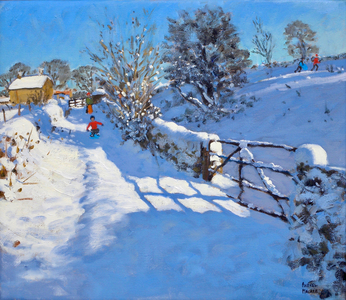 The Gate, Wash Lane, Wirksworth, Derbyshire, 2011 (oil on canvas)