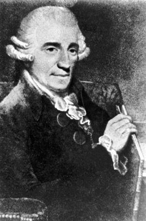 Joseph Haydn (b/w photo)
