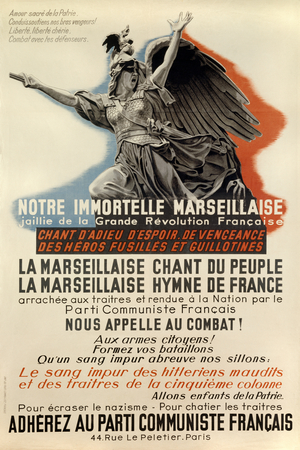 La Marseillaise au secours du peuple francais, 1946 (poster)