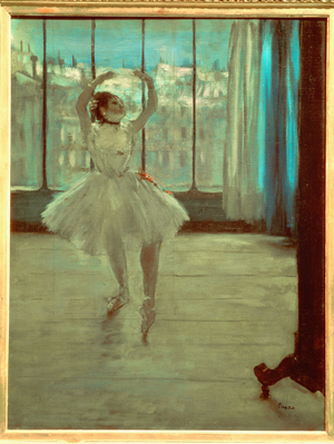 Dancer in front of a window, 1874-77 (oil on canvas)