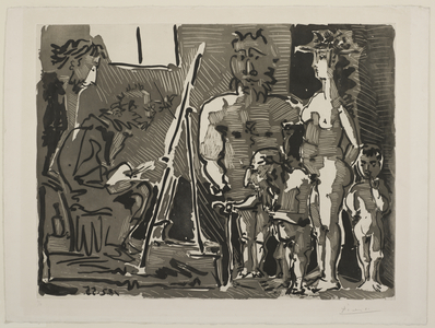 Variation on the Theme of Las Meninas: Visitors to the Studio, February 18, 1955 (aquatint)