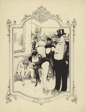 Cartoon from Memoires d'une Glace (engraving)