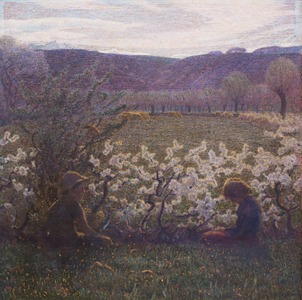 Prato fiorito, 1900-03, Giuseppe Pellizza (oil on canvas)