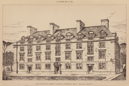 New Buildings, Christ's College, Cambridge (engraving)