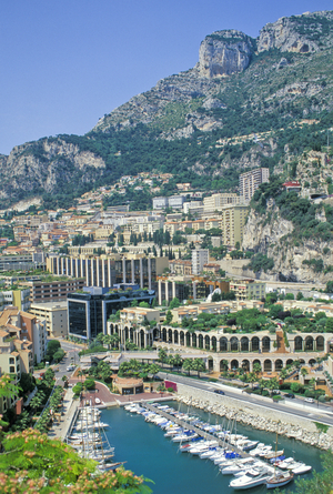 Monaco, Principality In The South Of France. Scenic View.