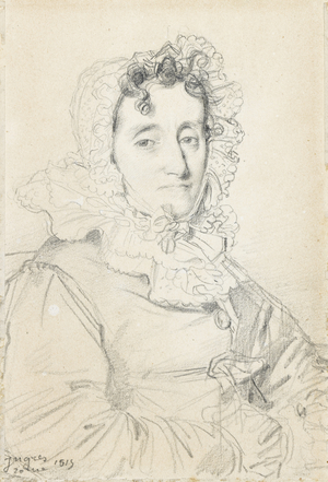 Portrait of Maréchale Kutusov, 1815 (graphite on paper)