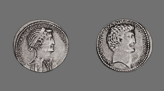 Tetradrachm portraying Queen Cleopatra VII, 37-33 BC (silver)