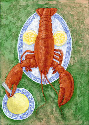 Lobster, 2010 (gouache)