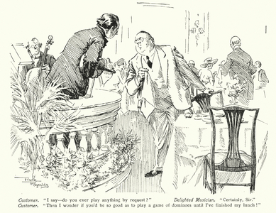 Cartoon by Frank Reynolds (colour litho)