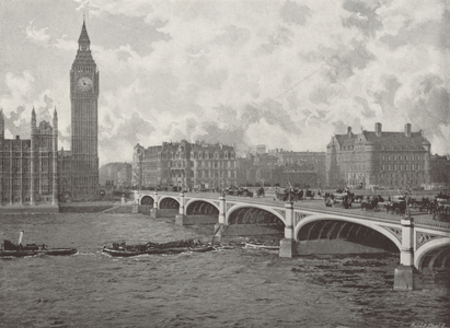Westminster Bridge (b/w photo)