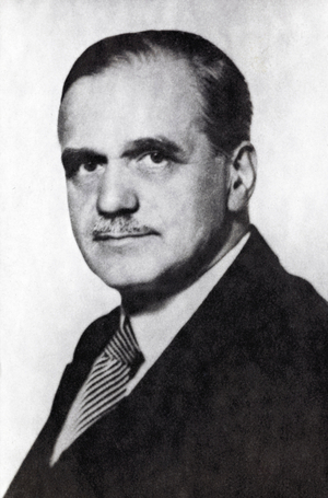 Alf Larsen Whist was central to economic supporters for National Samlig (NS). He was chairman of the …, 1935 (photo)