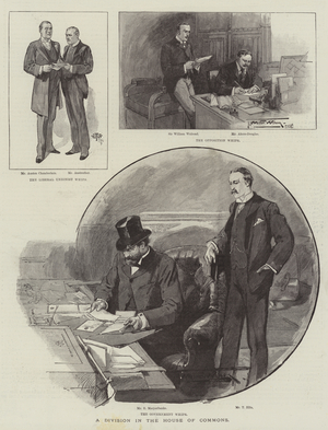 A Division in the House of Commons (engraving)