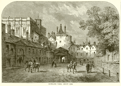 Scotland Yard, about 1720 (engraving)