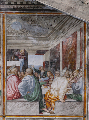 Detail of "The Last Supper", from "The life and the Passion of Christ", 1513 (fresco)