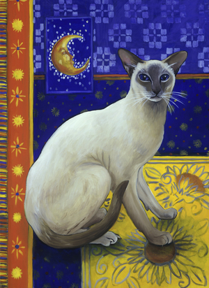 Siamese Cat-Series I 1998 (oil on canvas)