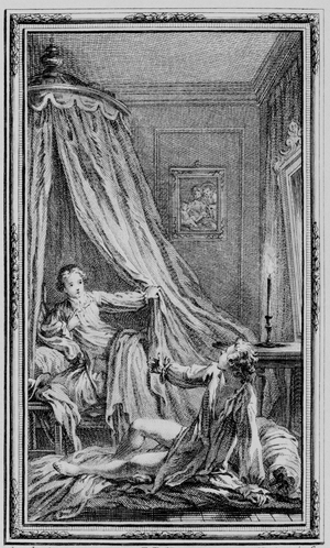 Alexandre and the false abbot, 1757 (engraving)