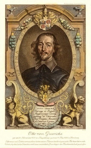 Otto von Guericke (copper plate print)