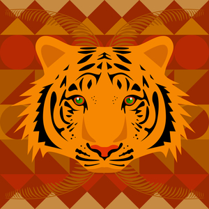 Aztec Tiger, 2017 (digital)