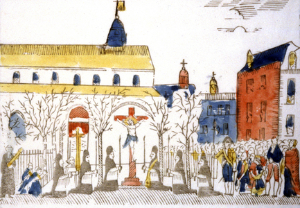 Procession in Paris, 1816 (engraving)