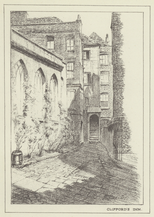 Clifford's Inn (litho)