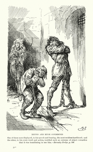 Illustration for Barnaby Rudge by Charles Dickens (litho)