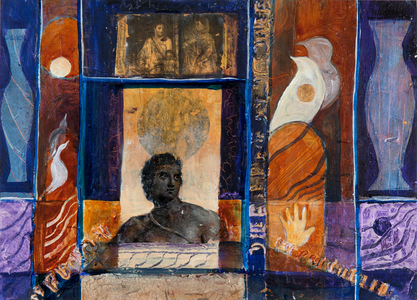 Greek Legends, 2012 (acrylic and collage on canvas)