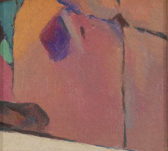 Abstraction #50, c.1917-18 (oil on canvas mounted on paperboard) 