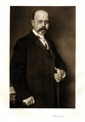 Walther Nernst, 1906 (copper plate print)