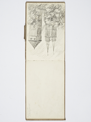 Nuremberg sketchbook, 1909 (July) (drawing)