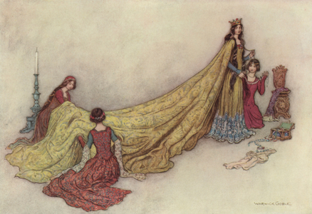 Geoffrey Chaucer, The Clerk's Tale (colour litho)